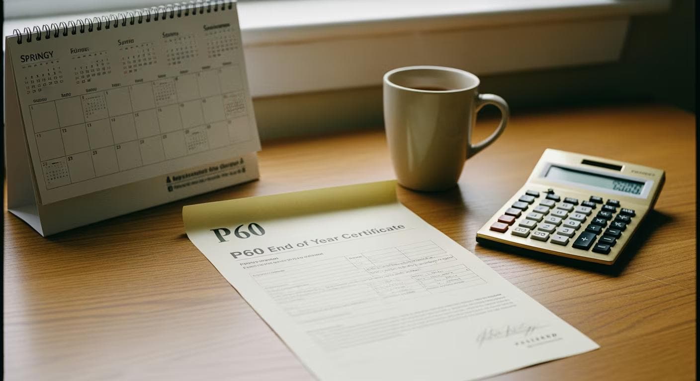 P60 tax year dates: the year-end timeline