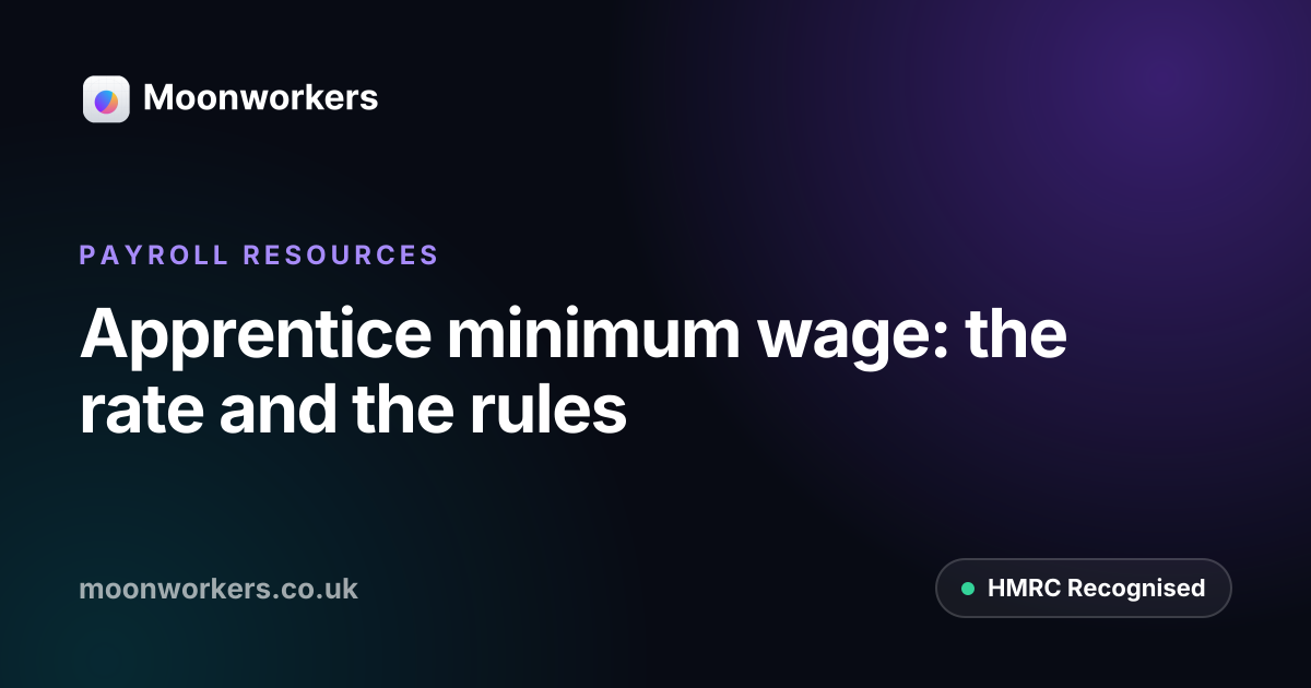 Apprentice minimum wage: the rate and the rules